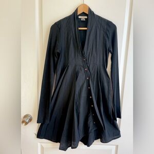 Prairie Underground Raven Asymmetrical Dress Black Size Small Victorian